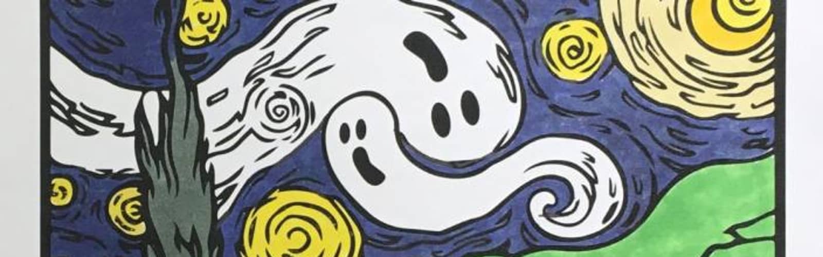 All About Art for Elementary Students: Vincent Van Gogh, Recreate Starry Night Into Scary Night!