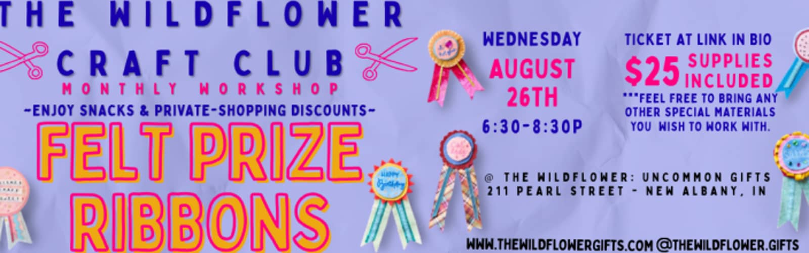 Making Felt Prize Ribbons with The Wildflower Craft Club
