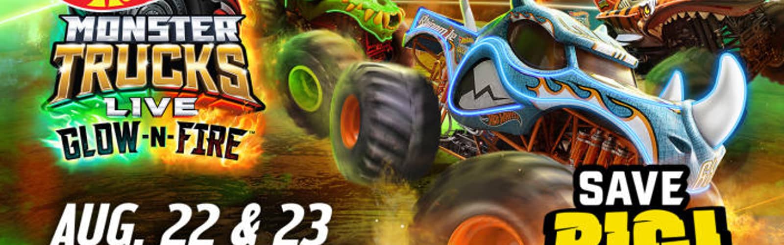Hot Wheels Monster Trucks Live Glow-N-Fire