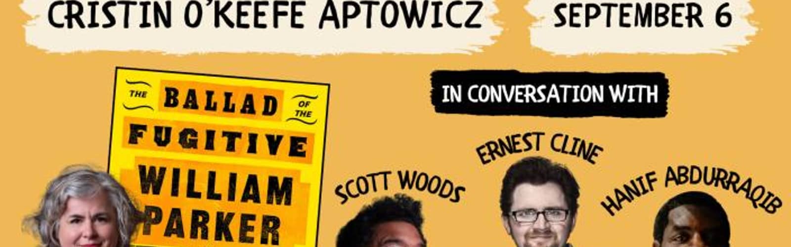 NYT Bestselling Author Cristin Oâ€™Keefe Aptowicz in Conversation with Ernest Cline, Hanif Abdurraqib, & Scott Woods (Special Pre-Release Event!)