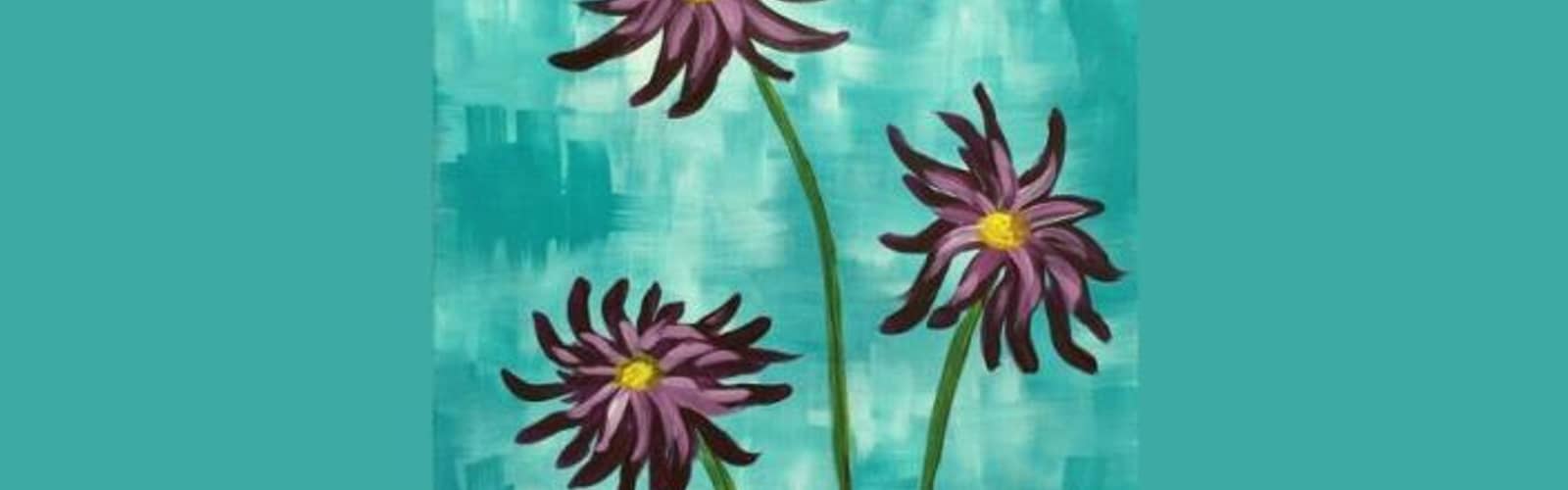 Daisies in Purple