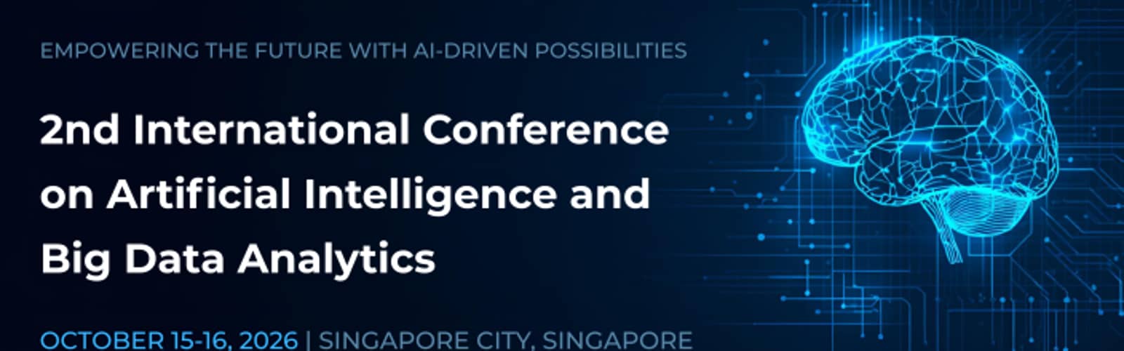 2nd International Conference on Artificial Intelligence and Big Data Analytics