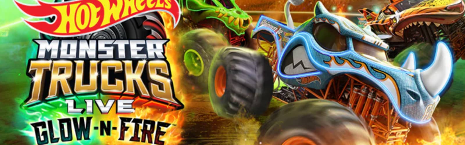 Hot Wheels Monster Trucks Live Glow-N-Fire