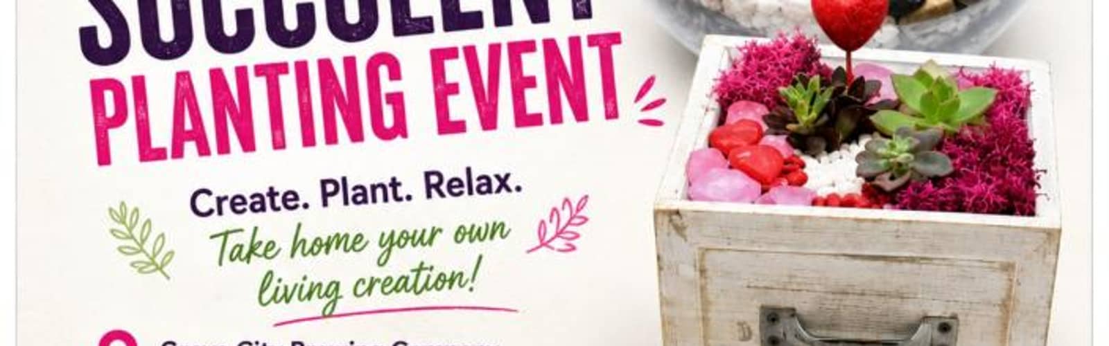 Summer Succulent Planting Event at Grove City Brewing Company