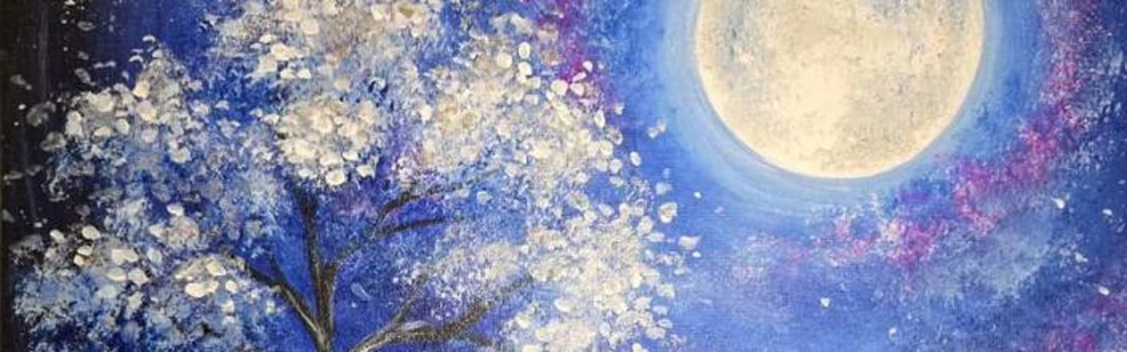 🎨🥤🌳 Paint and Sip: Celestial Tree ✨🌙
