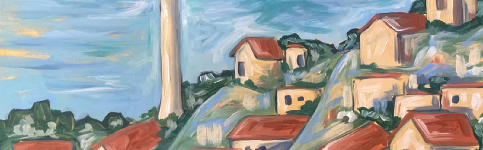 🎨🥤🌊 Paint and Sip: Cézanne's Seaside Escape 🎨✨