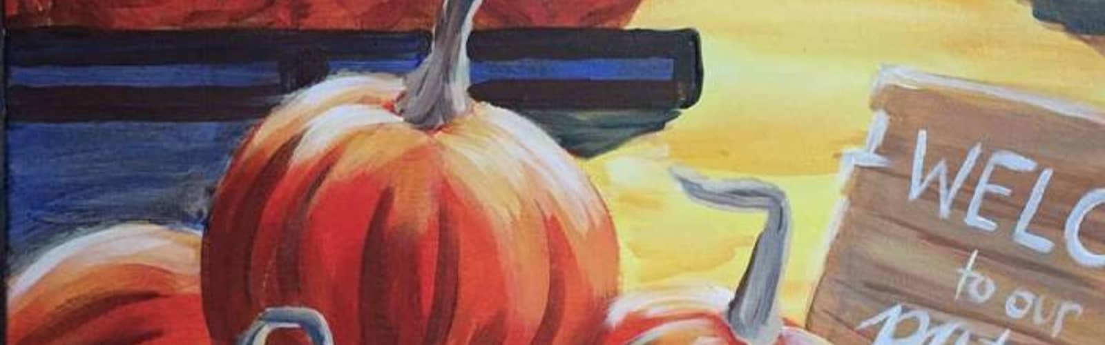 🎨🎃 Paint and Sip: Golden Pumpkin Hour ✨🍂