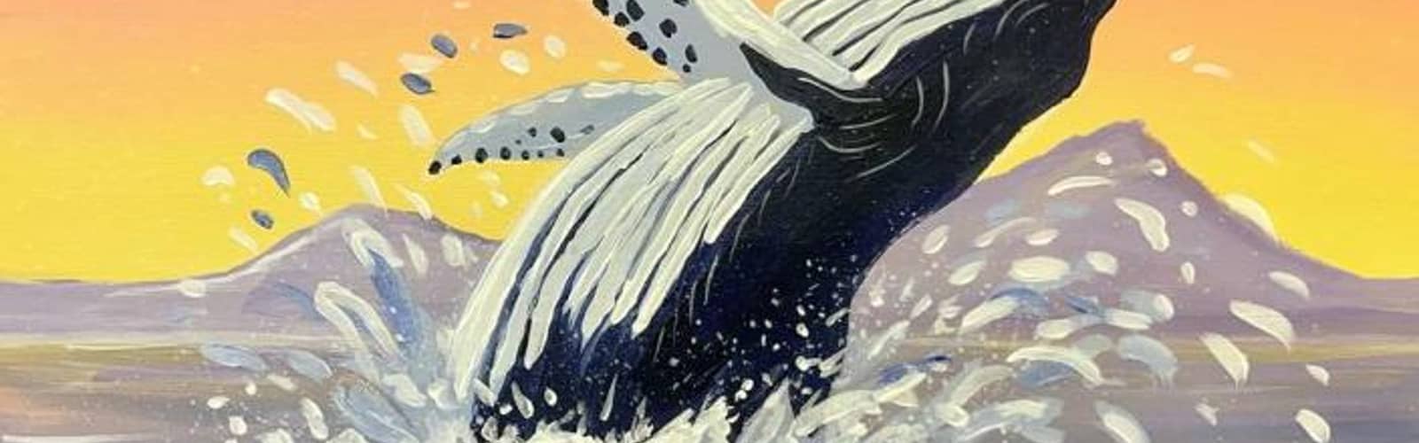 🐋🌊 Paint and Sip: Ocean's Gentle Giant 💙🎨