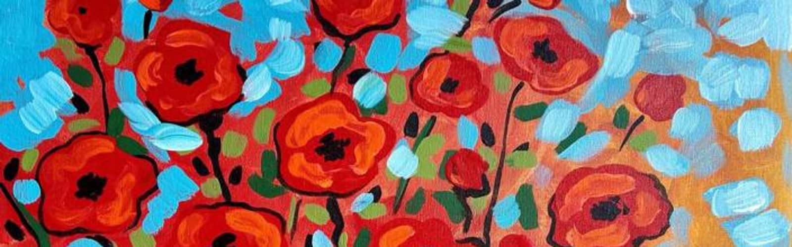 πΊπ¨ Paint and Sip: Painting Poppies π¨πΊ