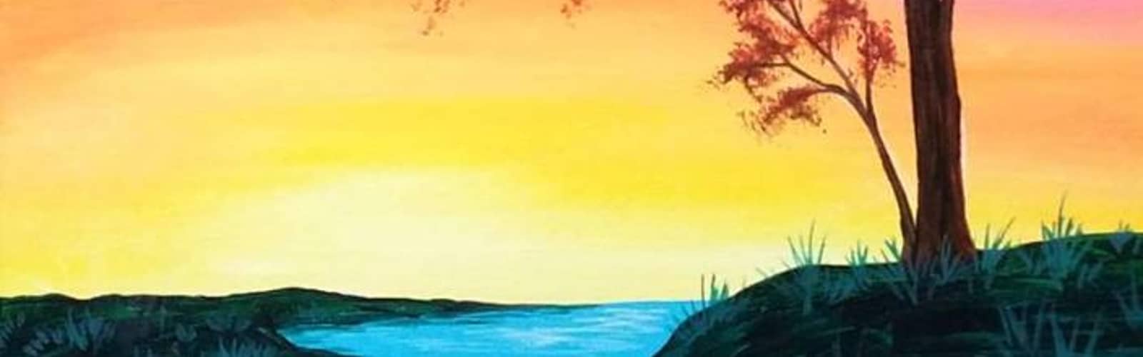 🌸🌊 Paint and Sip: Redbud River 🎨✨