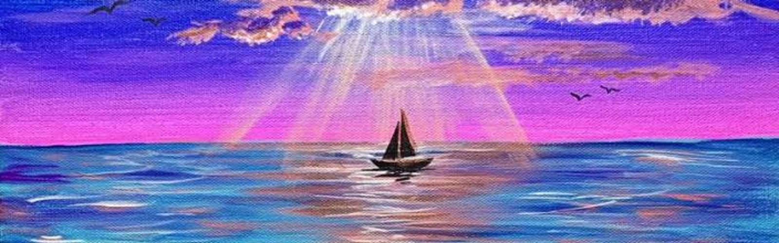 ⛵🌴 Paint and Sip: Sailing in Paradise 🌴⛵