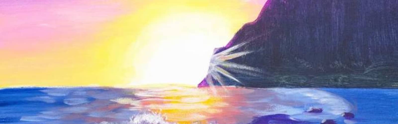 🎨🥤🌅 Paint and Sip: SoCal Sunset 🌴✨