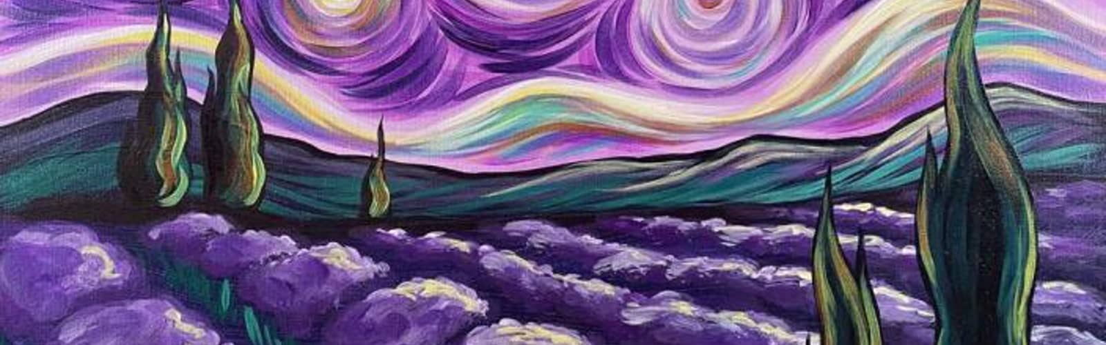 🌌🌻 Paint and Sip: Starry Night Over Provence 🌻🌌