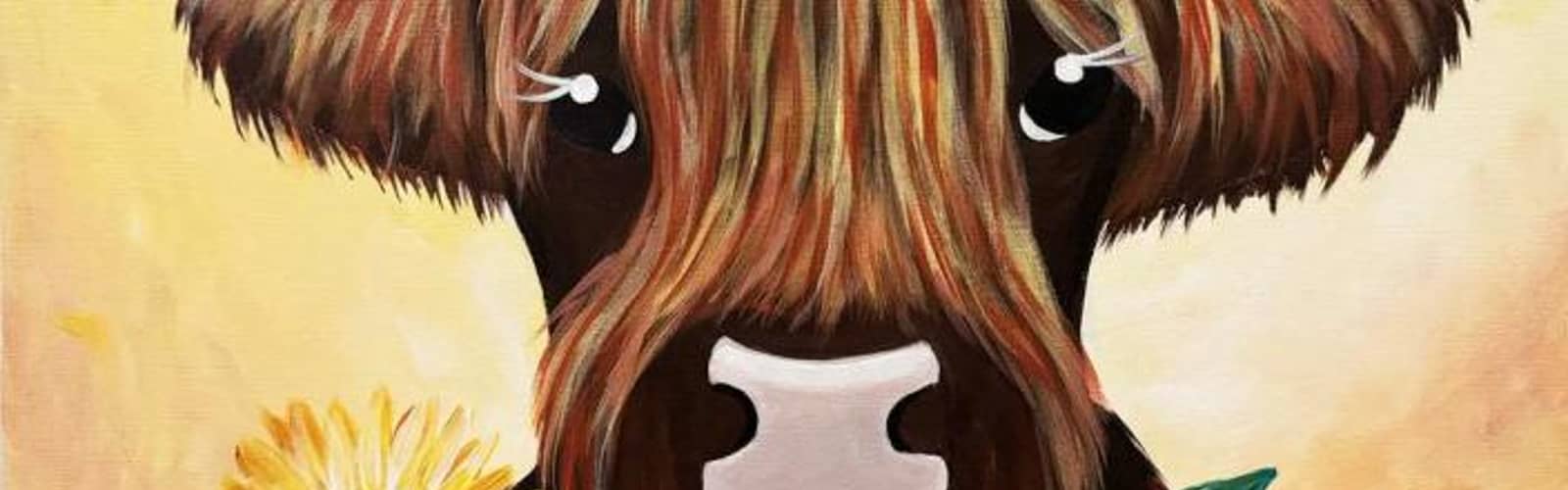 🐮🌻 Paint and Sip: Summer Cow 🌞🎨