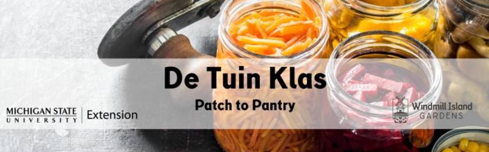 De Tuin Klas: Patch to Pantry