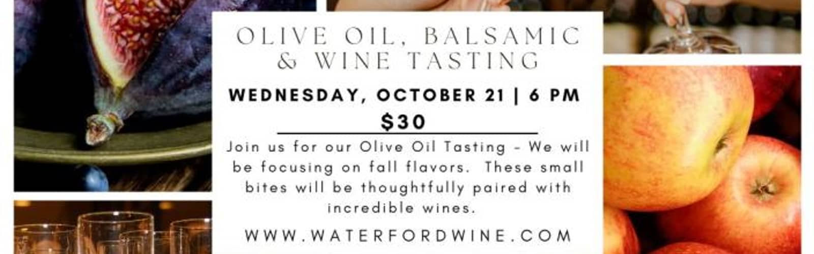 Fall Olive Oil, Balsamic & Wine Tasting Experience with Oliva di Vita