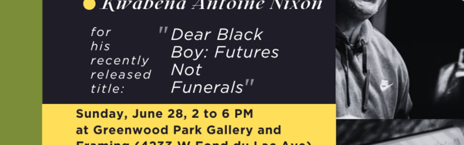 Mindful Mondays MKE Presents: Meet the Author, Kwabena Antoine Nixon