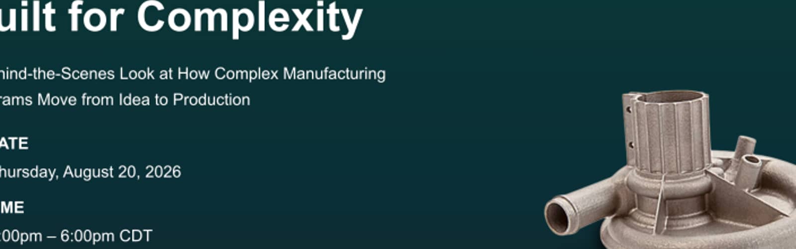 The Manufacturing Exchange Milwaukee Edition | Built for Complexity