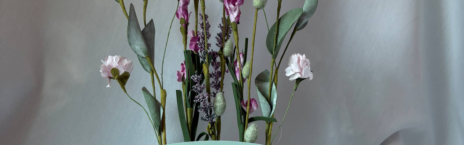 Wooden Jar Silhouette for Dried Flowers