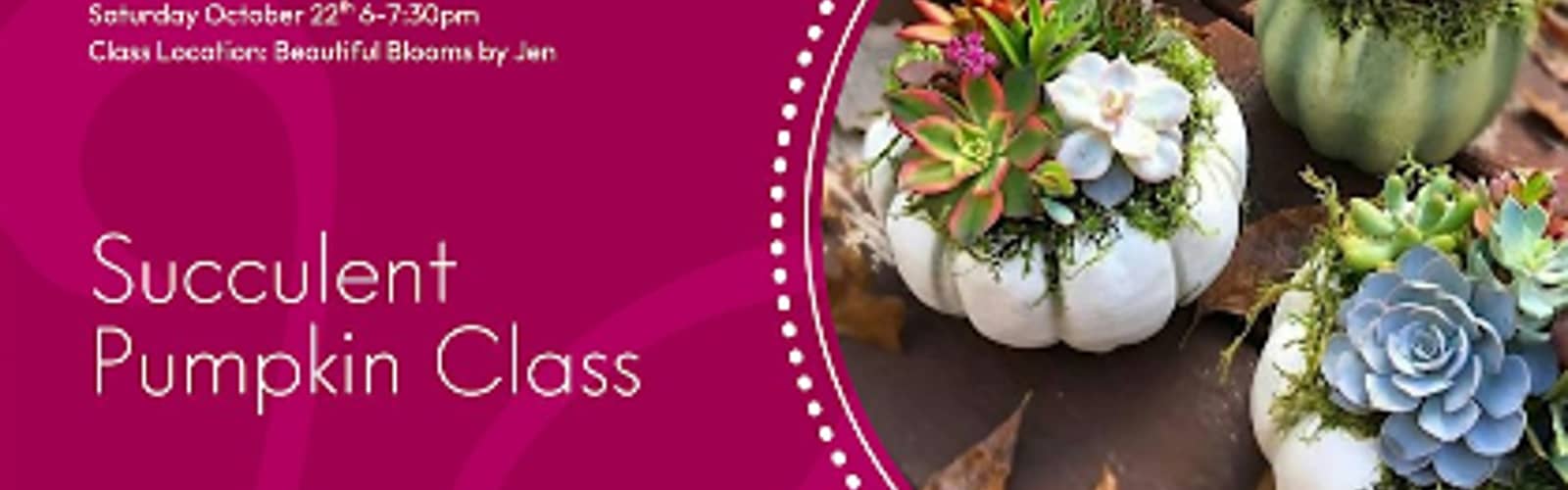 Succulent Pumpkin Class
