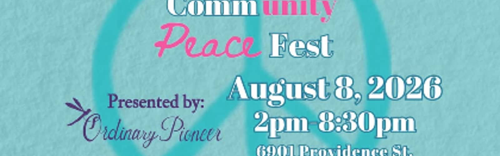 2026 Create Community Peace Fest