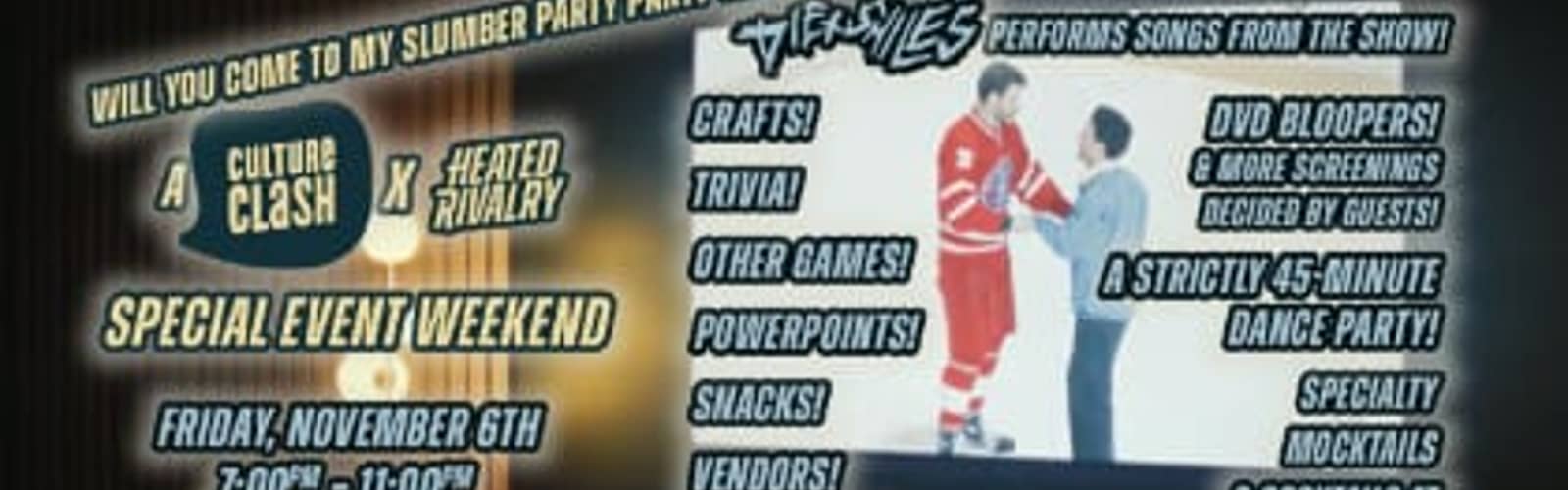 Heated Rivalry "Slumber Party" Party at Culture Clash Records