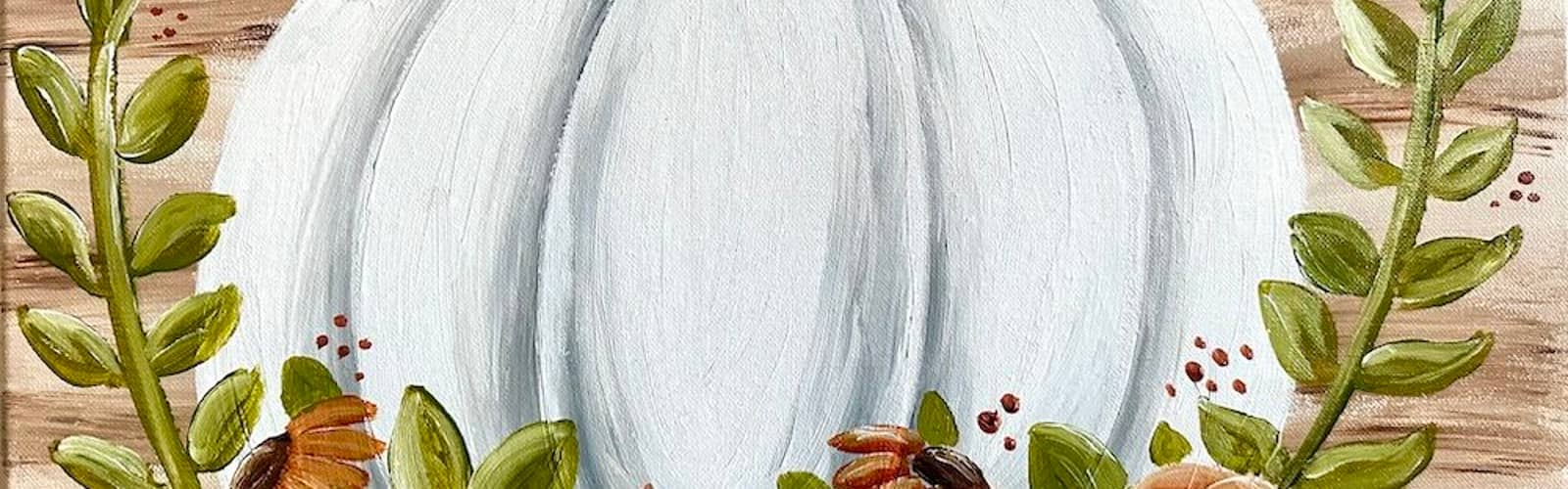 Blooming in Fall Paint & Sip at Wine & Canvas Toledo
