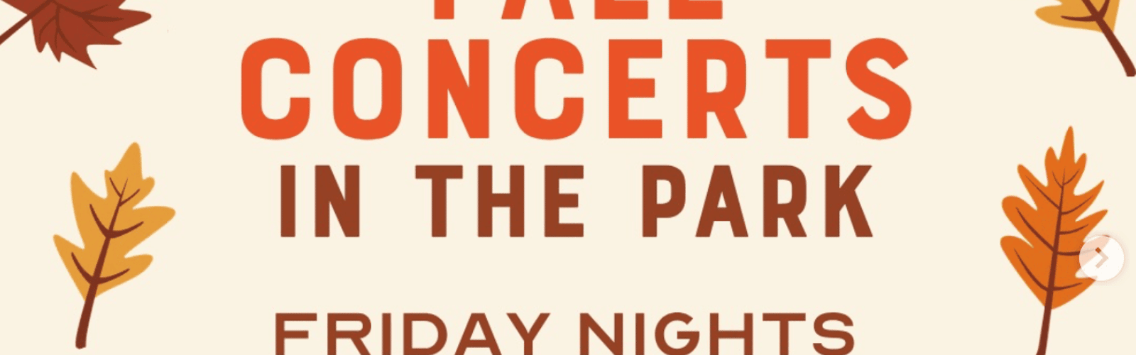 Friday Fall Concerts in the Park