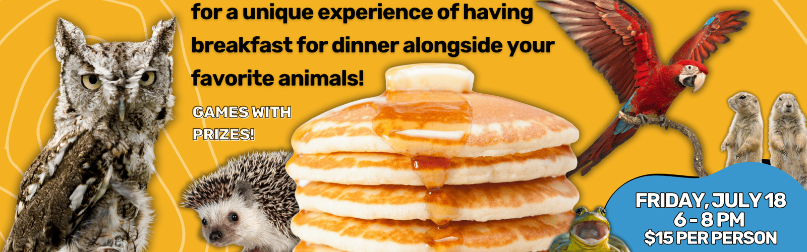 Breakfast for Dinner with the Animals