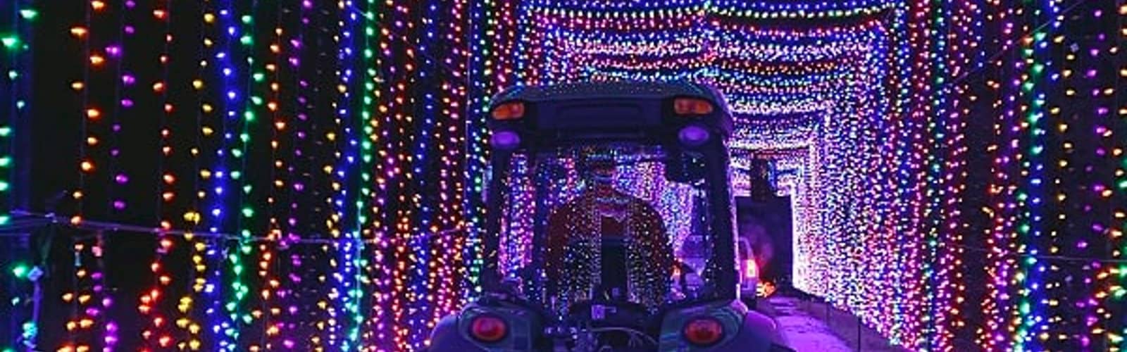 Wagon Rides through Country Christmas Lights