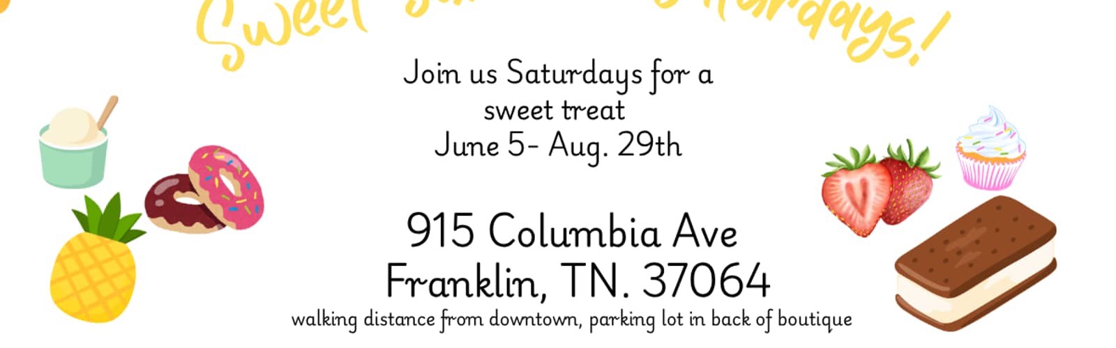Sweet Summer Saturdays