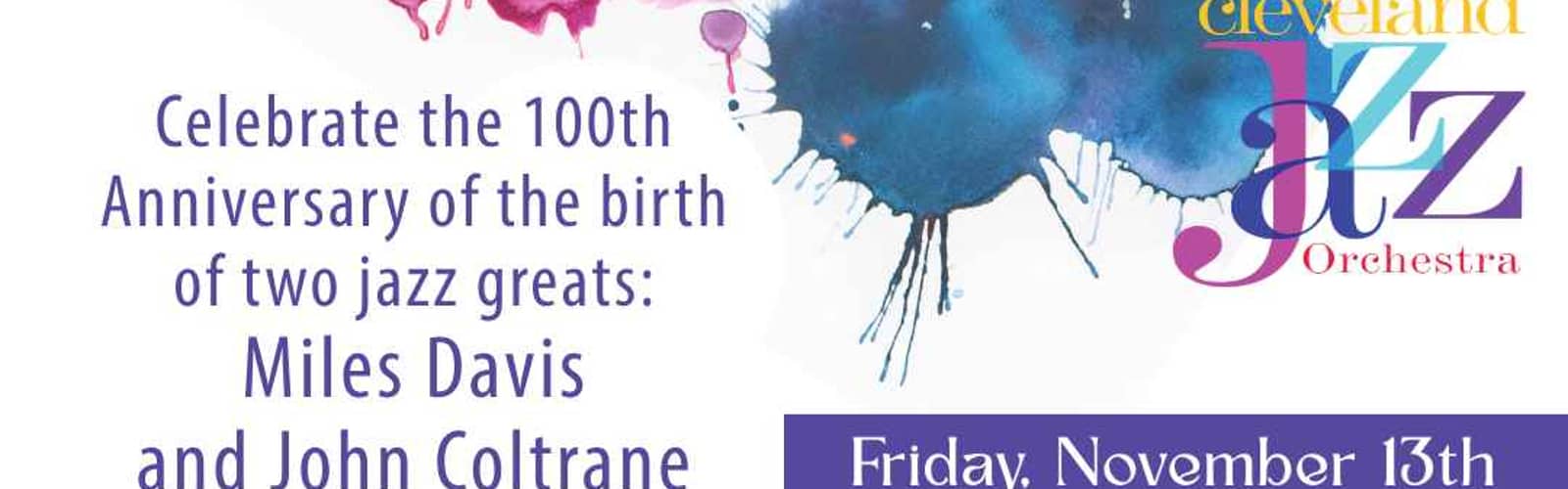 The Cleveland Jazz Orchestra Presents: Legends of Jazz, Miles Davis and John Coltrane