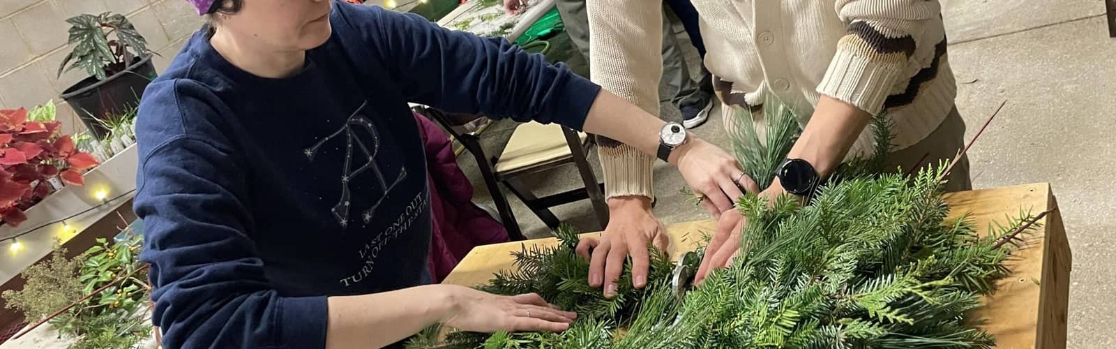 Holiday Wreath Making: Date Night Edition!