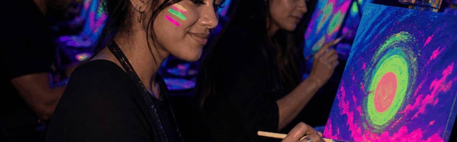 Halloween Glow Night: UV Blacklight Paint Party
