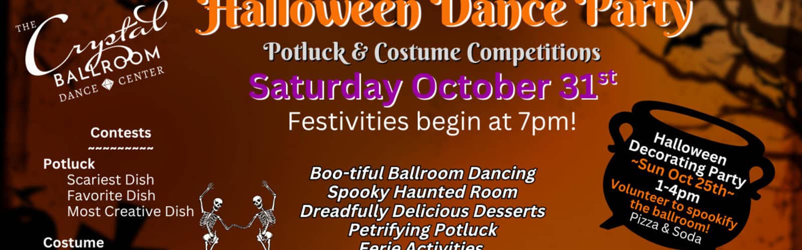 Halloween Dance Party, Haunted House and Costume Contest