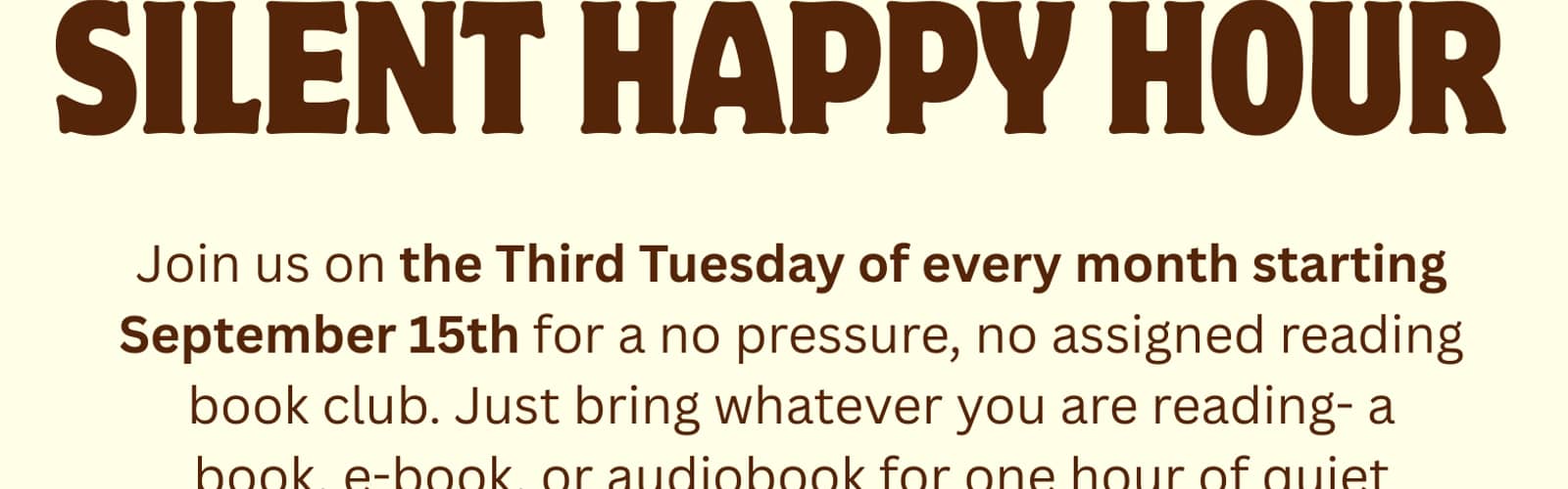 Silent Happy Hour