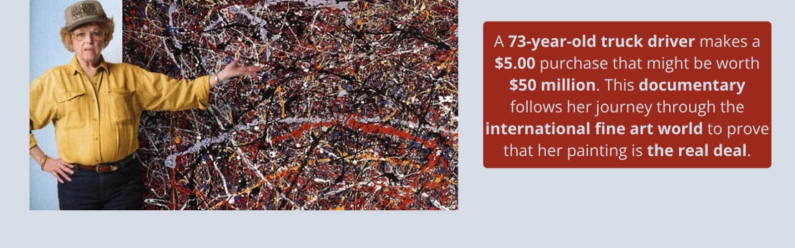 Artember Documentary Screening: "Who the #$&% Is Jackson Pollock?"