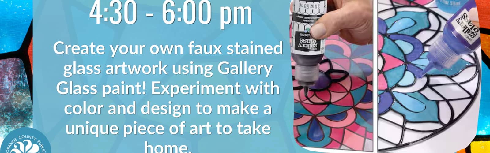 Faux Stained Glass, Grades Rising 7th-12th
