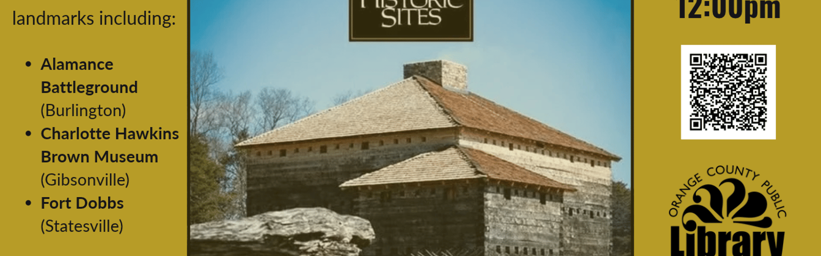 Grab a Bite & See a Site: Virtual NC Historic Site Tours