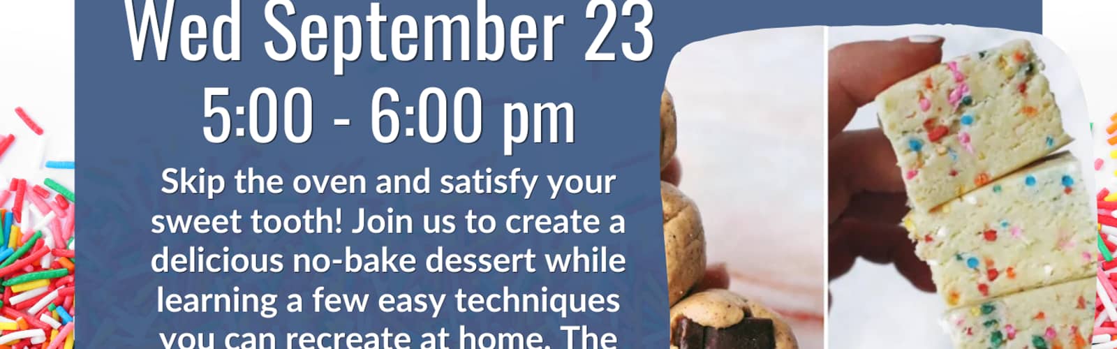 No Bake September: Dessert Lab, Grades 6-12