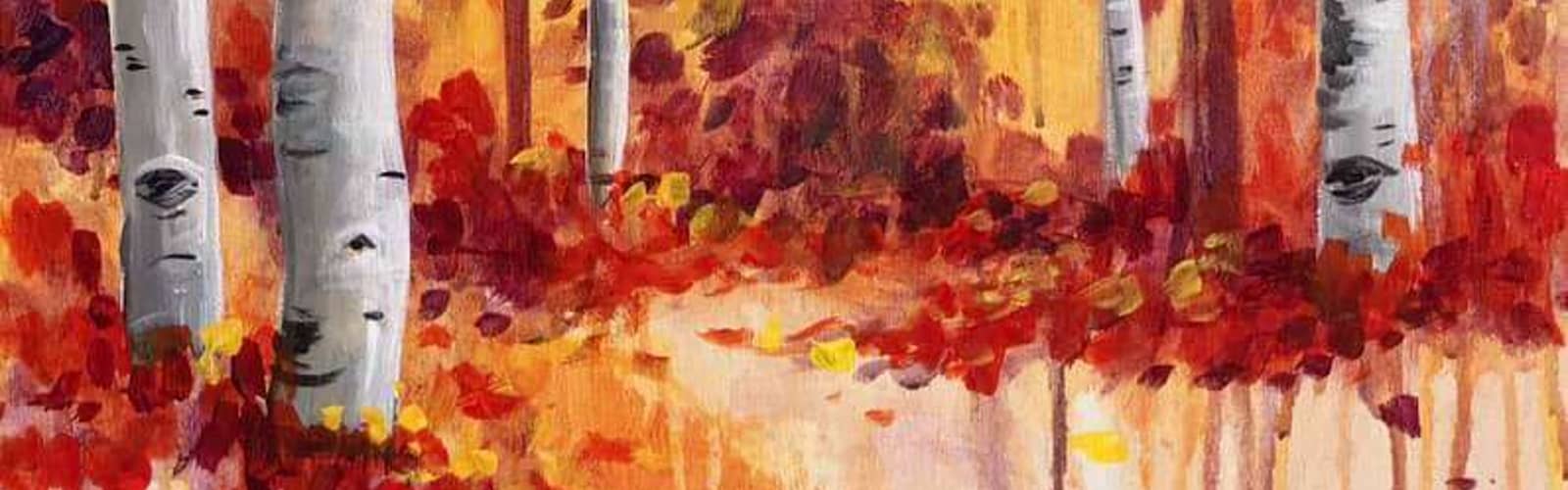 Paint and Sip: Autumn Aspens 🍂🌳