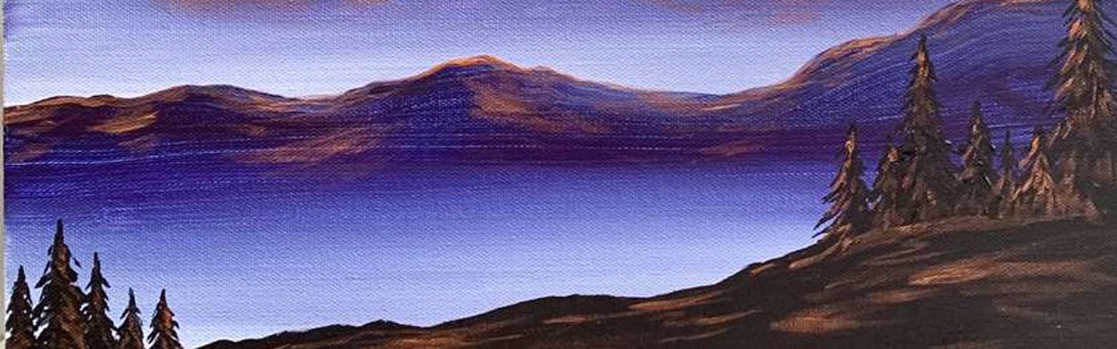 Paint and Sip: Misty Mountain Galaxy