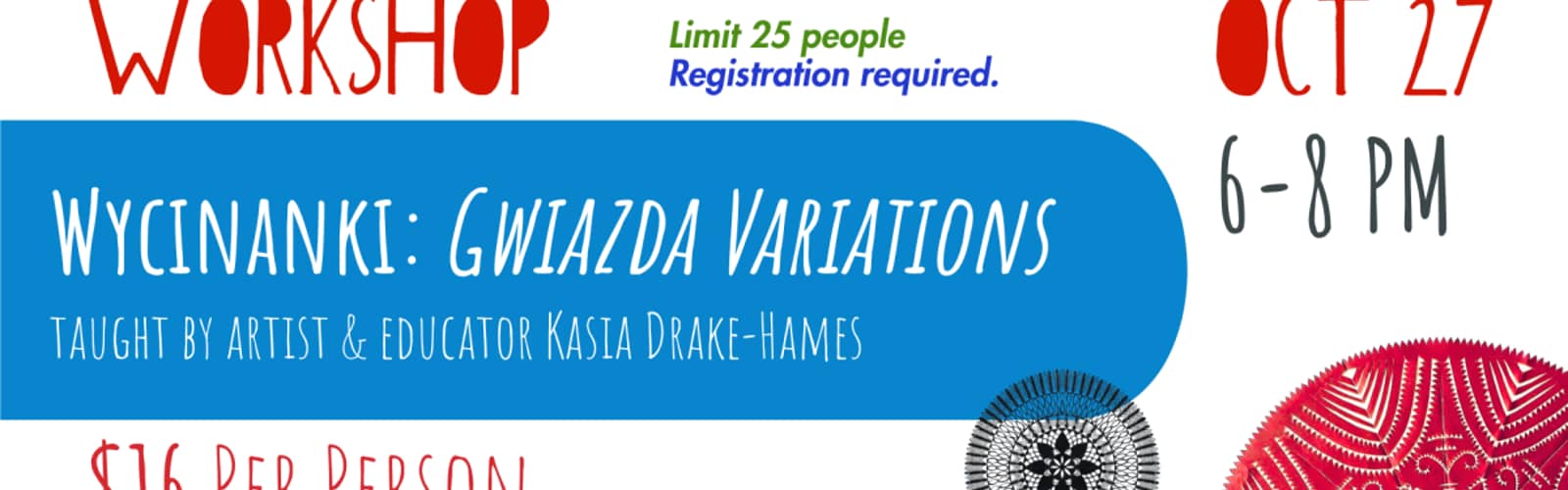 Folk Art Workshop: Wycinanki: Gwiazda Variations