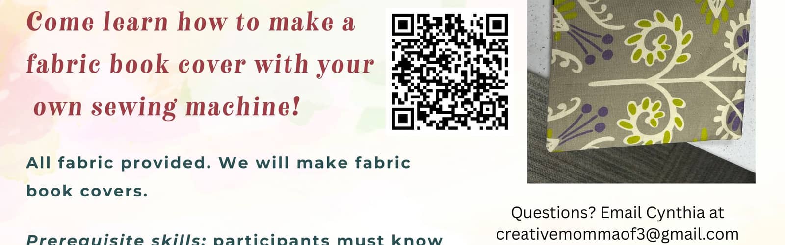 Sew Your Own Book Cover