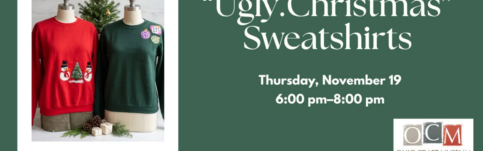 Felted "Ugly Christmas" Sweatshirts Class
