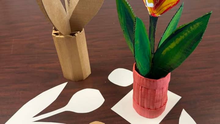 Cardboard Potted Plant Workshop