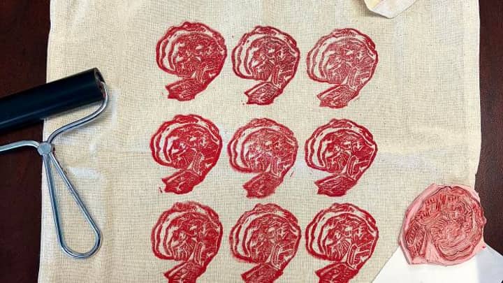Print and Wear! Linoleum Block Printing on Fabric