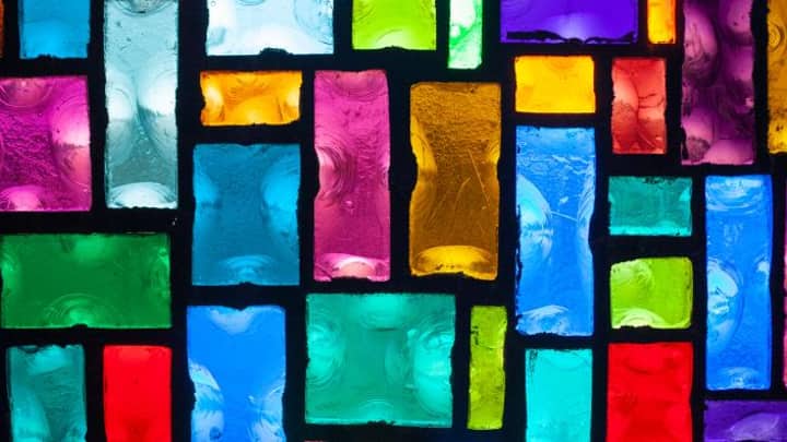 Stain Glass Tin Foil Picture Frames