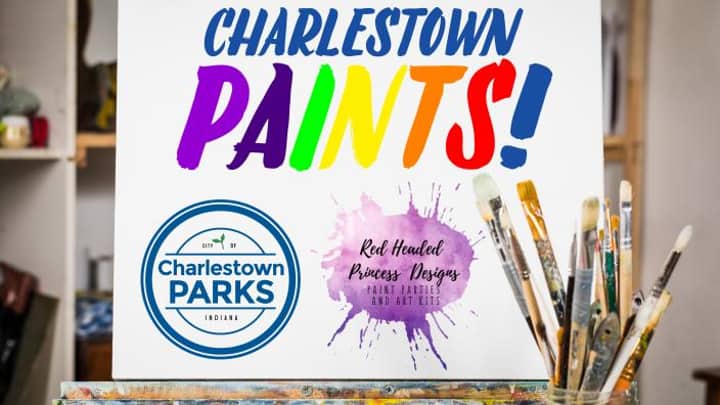 Charlestown Paints! Football Doorhanger Paint Party