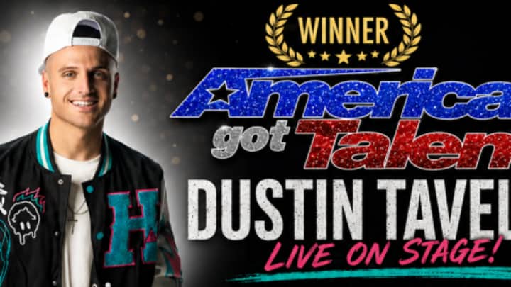 Winner of America's Got Talent, Dustin Tavella, Live on Stage!